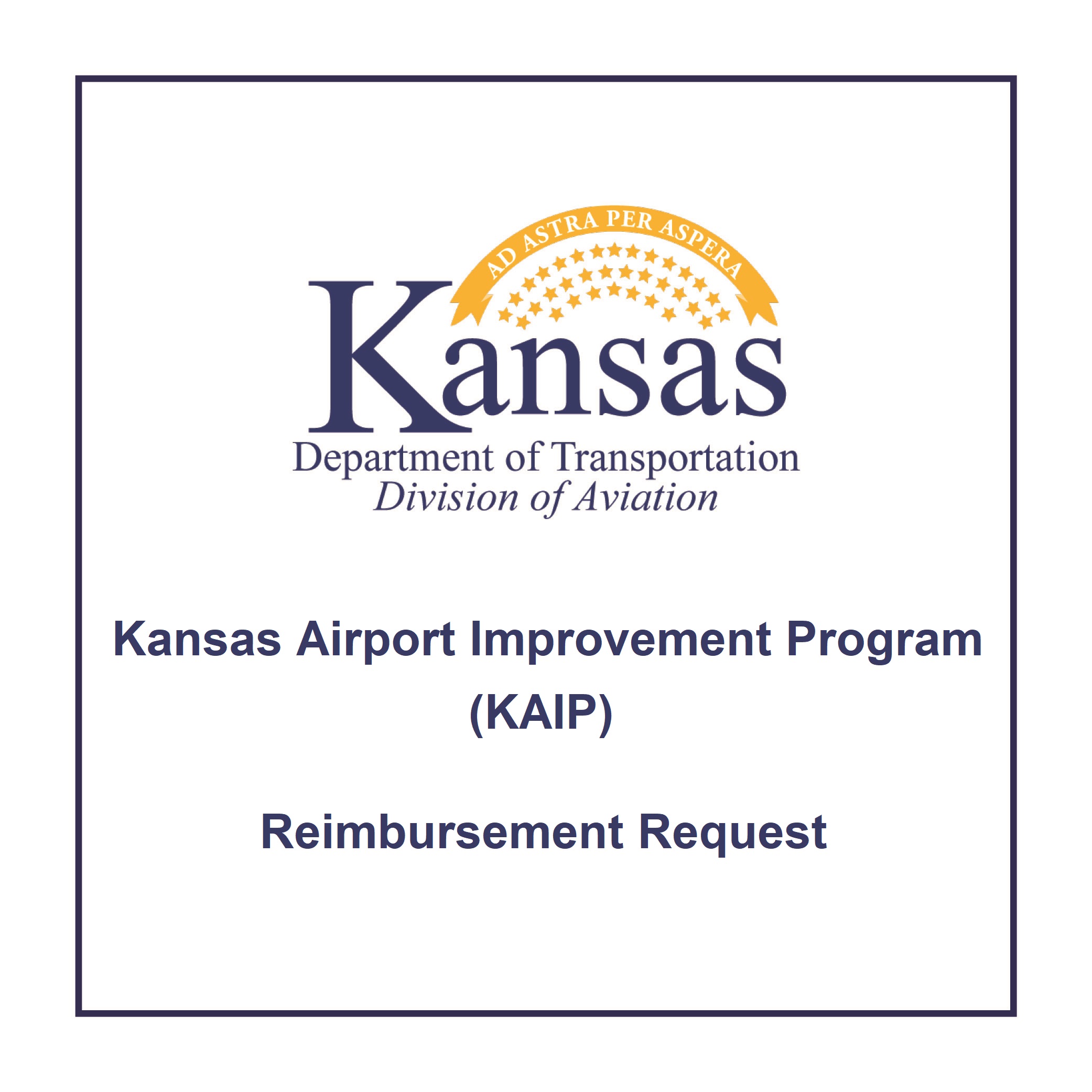 Kansas Airport Improvment Program Reimbursement Request